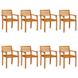 Garden Chairs 8 pcs 59x55x85 cm Solid Wood Acacia 3217204