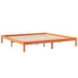 Bookcase Bed without Mattress Wax Brown 180x200 cm Solid Wood Pine 3324310