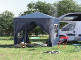 2 x 2 m Garden Pop Up Gazebo, Wedding Party Tent Marquee, Water Resistant Awning Canopy with T3398P310355