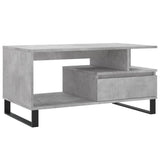 ZNTS Coffee Table Concrete Grey 90x49x45 cm Engineered Wood 831032