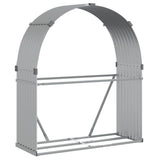 Log Holder Silver 120x45x140 cm Galvanised Steel 364591