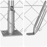 Welded Wire Fence with Concrete Base 10 x 0.8 m 3351292