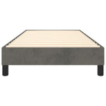 Box Spring Bed Frame Dark Grey 90x200 cm Velvet 3120749