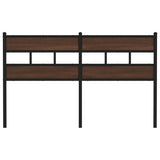 Headboard Brown Oak 150 cm Steel and Engineered Wood 4017185