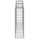 Arched Gabion Baskets 10 pcs 200x30x100/120 cm Galvanised Iron 3146118