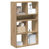 Book Cabinet Artisan Oak 66x31x112 cm Engineered Wood 860309