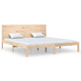 Bed Frame without Mattress 200x200 cm Solid Wood Pine 3104173