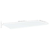 Bookshelf Boards 4 pcs White 80x40x1.5 cm Engineered Wood 805330