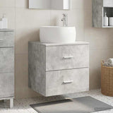 Wall-Mounted Sink Vanity Concrete Grey 49.5 x 44.5 x 66 cm 890313