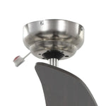 Ornate Ceiling Fan with Light 128 cm Brown 50539