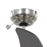 Ornate Ceiling Fan with Light 128 cm Brown 50539