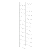 Wall Mounted Wine Rack for 36 Bottles 2 pcs White Iron 340889