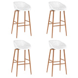 5 Piece Bar Set Black and White 3057379
