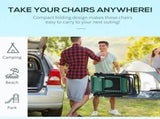 Zero Gravity Lounger Chair Set of 2, Folding Reclining Patio Chair with Padded Seat, Cup Holder, T3398P328473