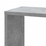 ZNTS Wall Corner Shelf Concrete Grey 45x45x147 cm Engineered Wood 852639