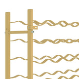 Wine Rack for 36 Bottles Gold Metal 340911