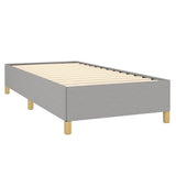 Bed Frame without Mattress Light Grey 100x203 cm Twin XL Fabric 347200
