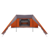 Tipi Tent with Roof Grey and Orange 660 x 456 x 200 cm Taffeta 42000977