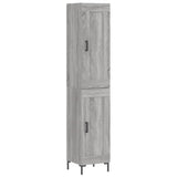 Highboard Grey Sonoma 34.5x34x180 cm Engineered Wood 3200455