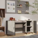 Desk Concrete Grey 140x50x75 cm Engineered Wood 812775