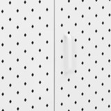 Sideboard White 105x35x75 cm Steel 335869