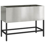 Raised Garden Planter Silver 60 x 26 x 45 cm Stainless steel 865887