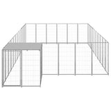 Dog Kennel Silver 19.36 m Steel 3082222