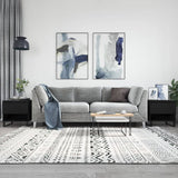 Coffee Tables 2 pcs Black 50x46x50 cm Engineered Wood 830927