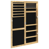 Mirror Jewellery Cabinet with LED Lights Wall Mounted 353246
