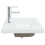 ZNTS Built-in Basin with Faucet 81x39x18 cm Ceramic White 148625