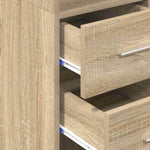 Slim Storage Cabinet Sonoma Oak 30x42.5x225 cm Engineered Wood 3281268