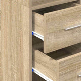 Slim Storage Cabinet Sonoma Oak 30x42.5x225 cm Engineered Wood 3281268