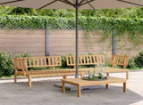 Pallet Corner Sofa Natural Solid Acacia wood 133 x 92 x 69 cm 3209306