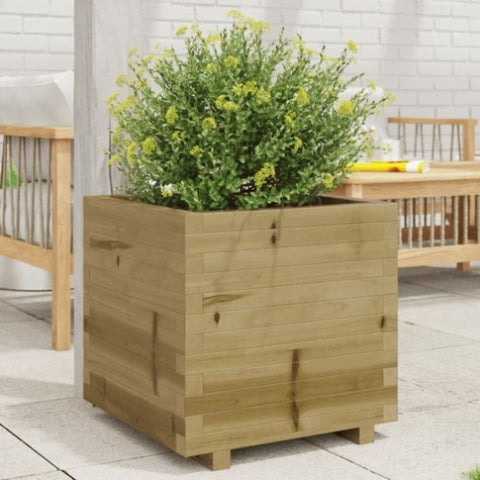 ZNTS Garden Planter 50x50x49.5 cm Impregnated Wood Pine 847357