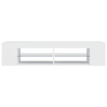 TV Cabinet with LED Lights White 135x39x30 cm 804229