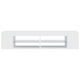 TV Cabinet with LED Lights White 135x39x30 cm 804229