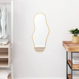 Wall Mirror Gold 70x30 cm 348260