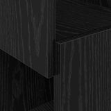 Corner Cabinet 25.5x25x102cm Engineered Wood Black Oak 889806