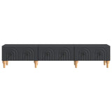 TV Cabinet with Drawer Black 147 x 34.5 x 30 cm Engineered Wood 894246