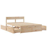 Bed Frame without Mattress 120x190 cm Small Double Solid Wood Pine 3282360