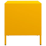 ZNTS Bedside Cabinet Mustard Yellow 35x39x43.5 cm Steel 851250