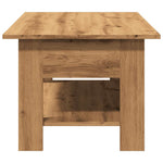 ZNTS Coffee Table Artisan Oak 102x55x42 cm Engineered Wood 856797