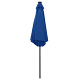 Garden Parasol Azure Blue Polyester, Aluminium, Steel Medium 47359