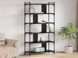 Bookcase Black oak 76 x 32 x 192 cm Engineered wood 882171