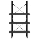 4-Tier Book Cabinet Grey 80x30x140 cm Engineered Wood 806459