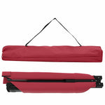 Folding Camping Bed Folding Manual Red Oxford fabric 42003194