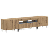 5 Piece LED TV Cabinet Artisan Oak Engineered Wood 3416528