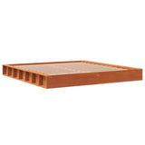 Bed Frame without Mattress Wax Brown 180x200 cm Super King Solid Wood Pine 3211841