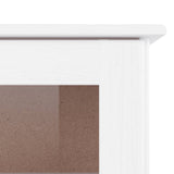 Highboard ALTA White 77x35x165 cm Solid Wood Pine 3187780