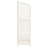152187 Garden Shed White 55x52x174,5 cm Solid Wood Fir